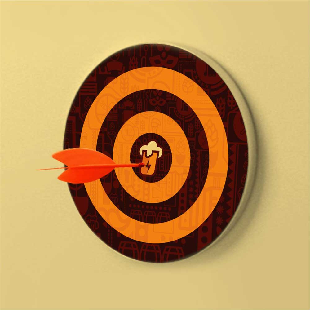 Recharge campaign dartboard