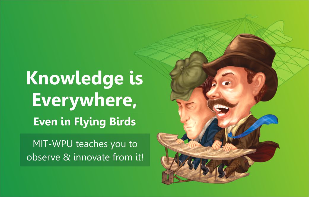 MIT-WPU Knowledge is everywhere even in flying birds creative design