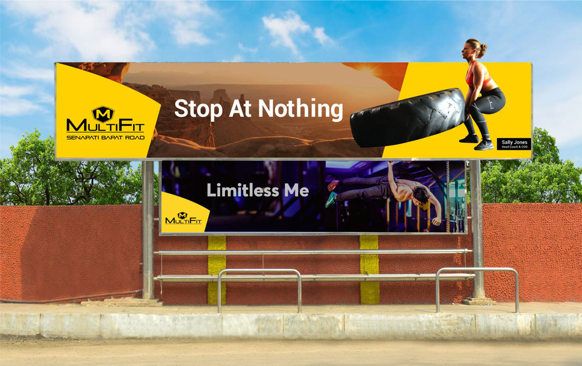MultiFit Bus stop hoarding design