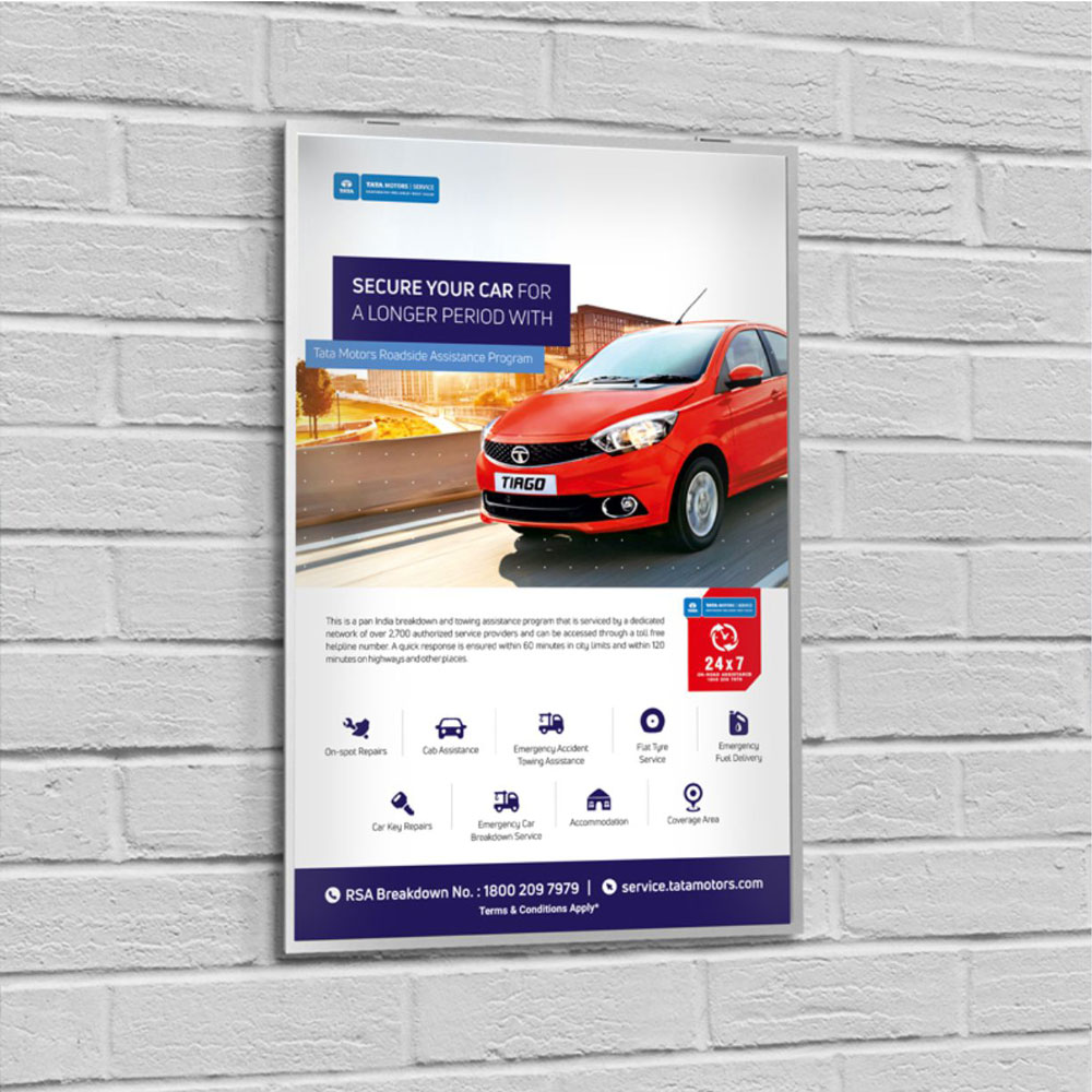 TVS Auto Assist wall poster design