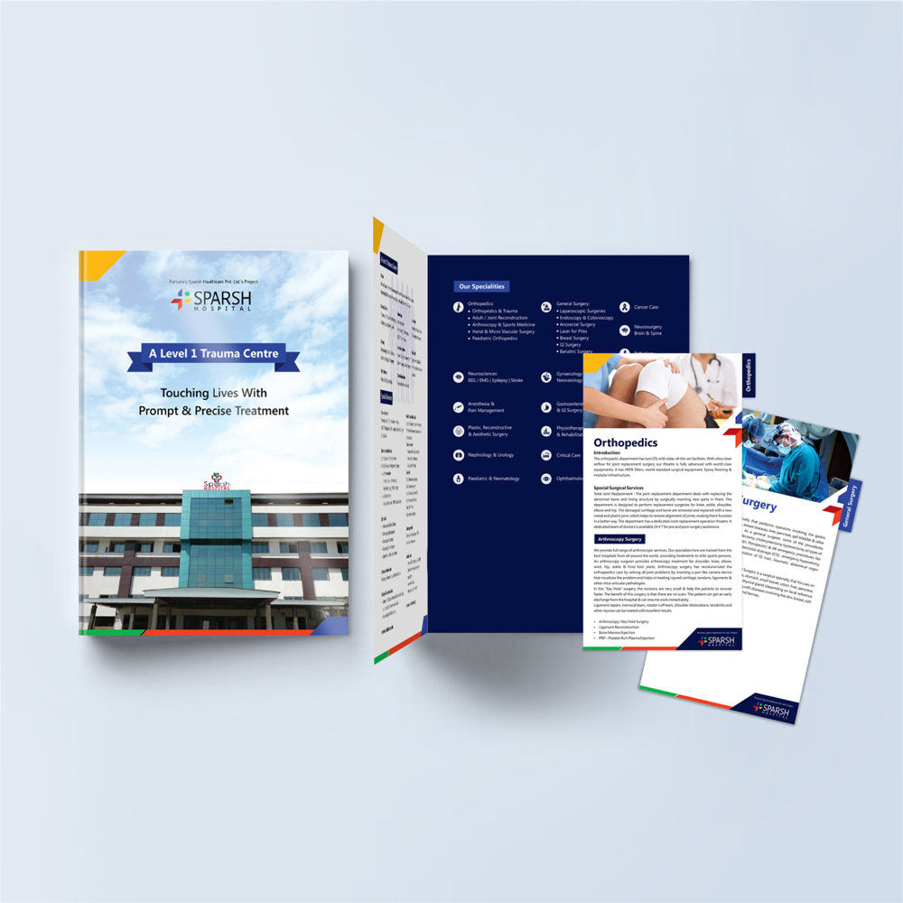 Sparsh Hospital brand manual design