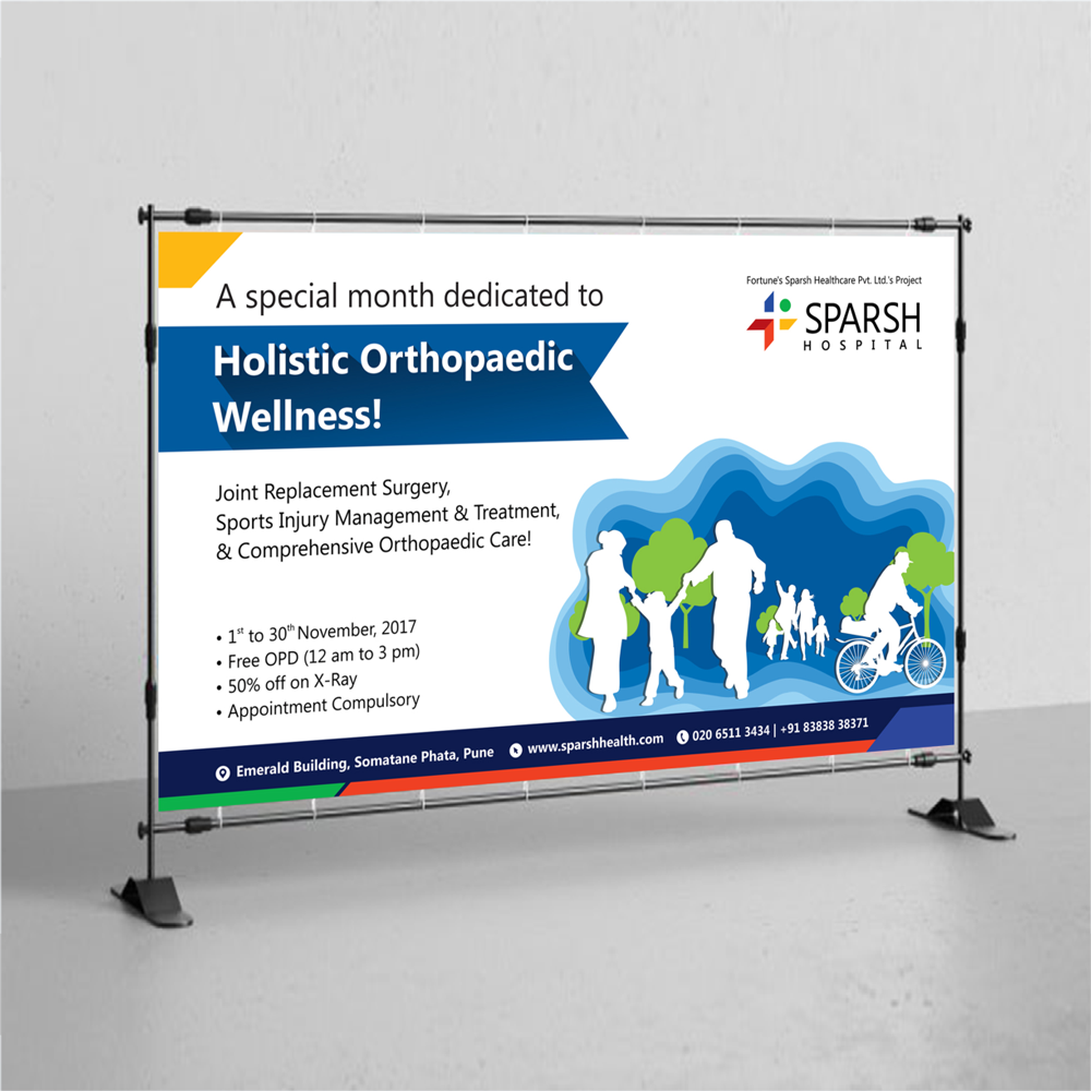 Sparsh Hospital Outdoor flex design