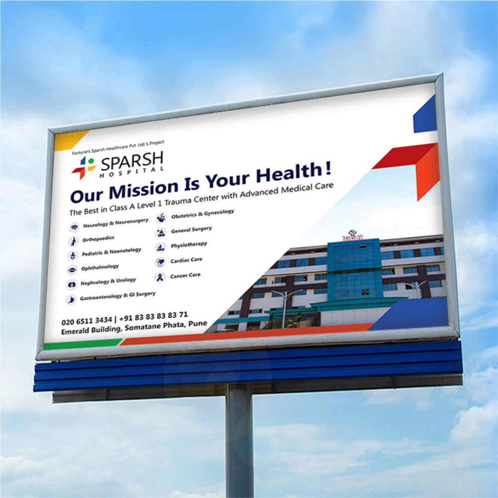 Sparsh Hospital Billboard design