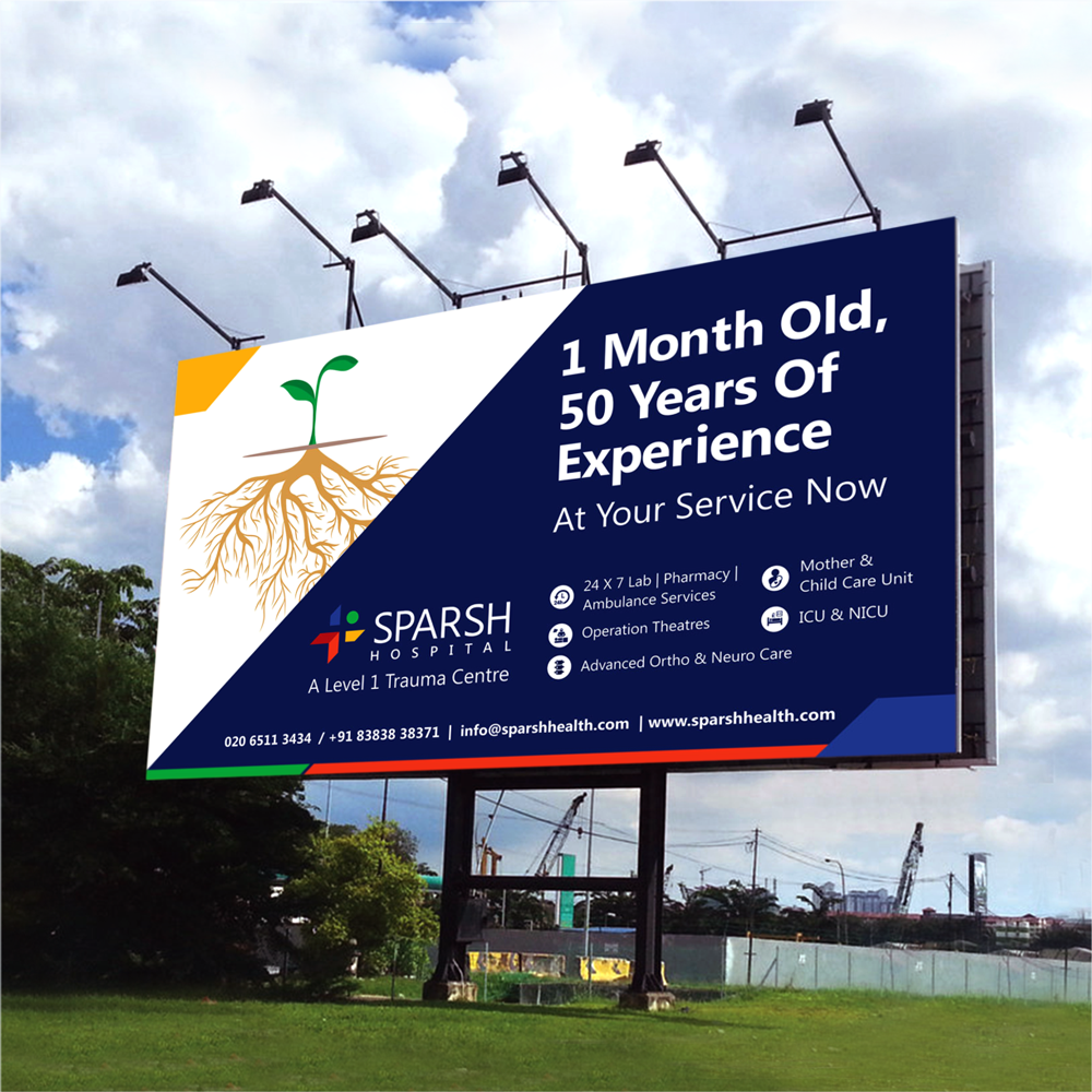 Sparsh Hospital billboard design