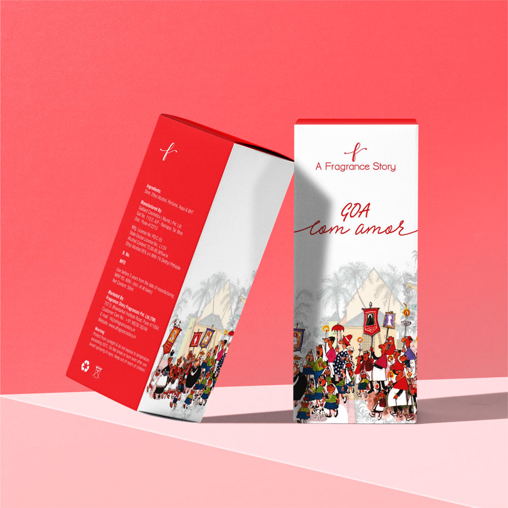 A Fragrance Story Multiple Package box design