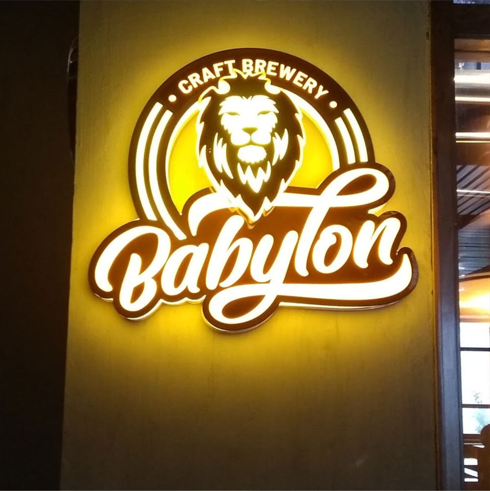 Babylon Craft Brewery logo interior