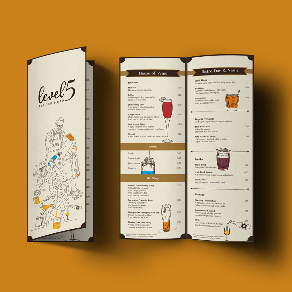 Level 5 - Menu Card