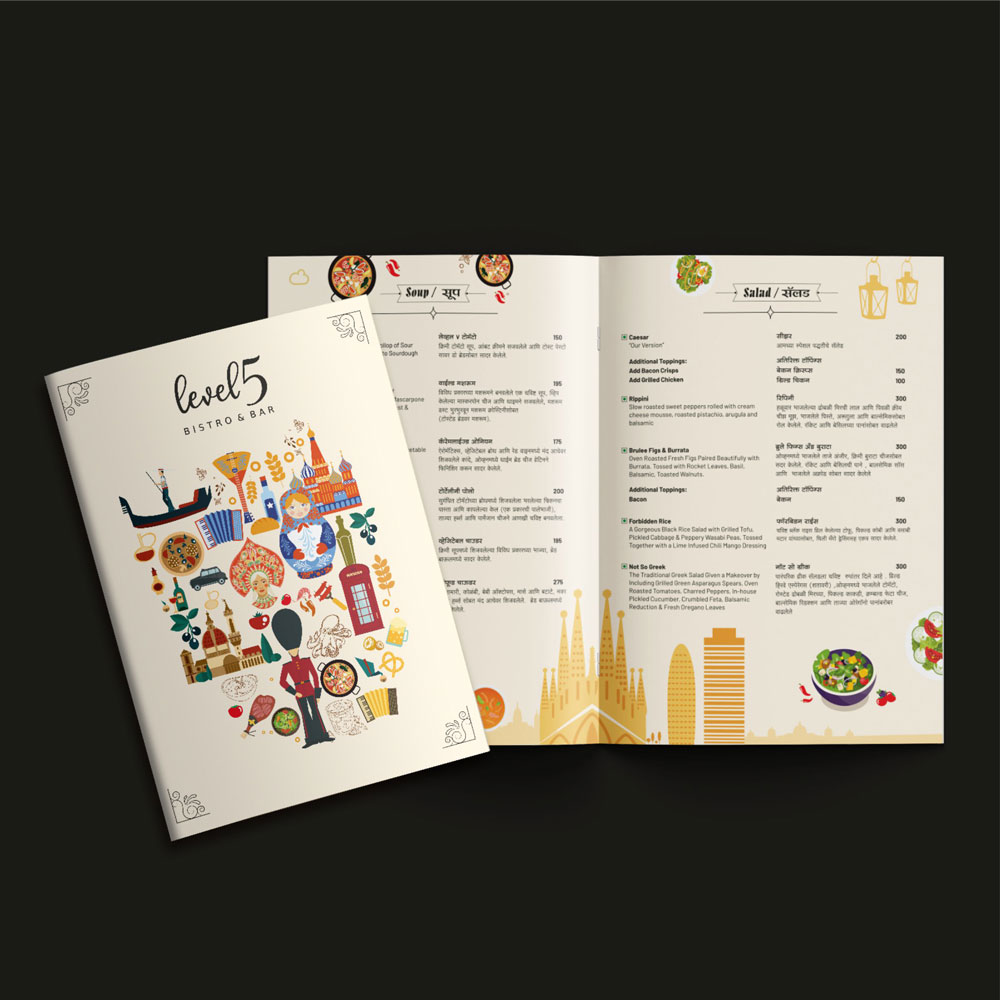 Level 5 Full Menu Card