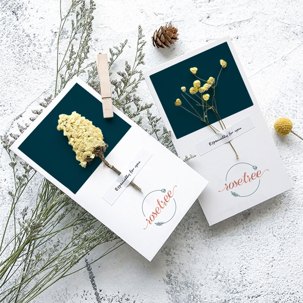 Rosetree card package design