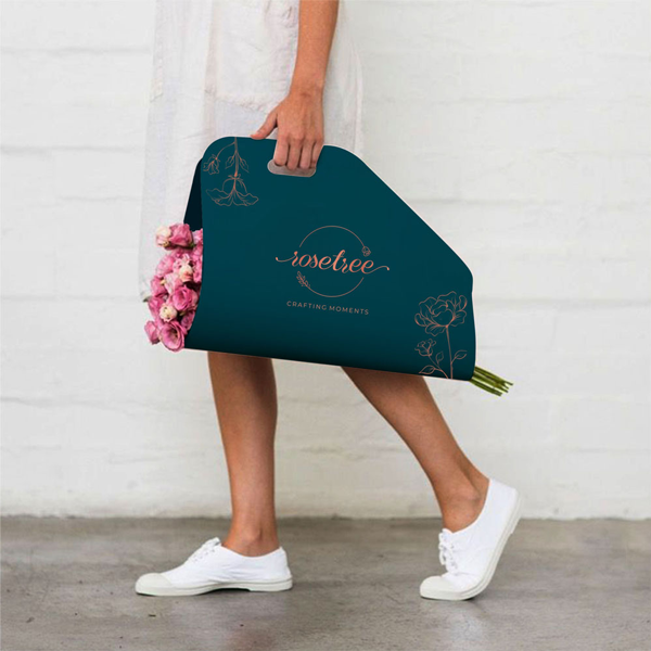 Rosetree Flowers carry bag design