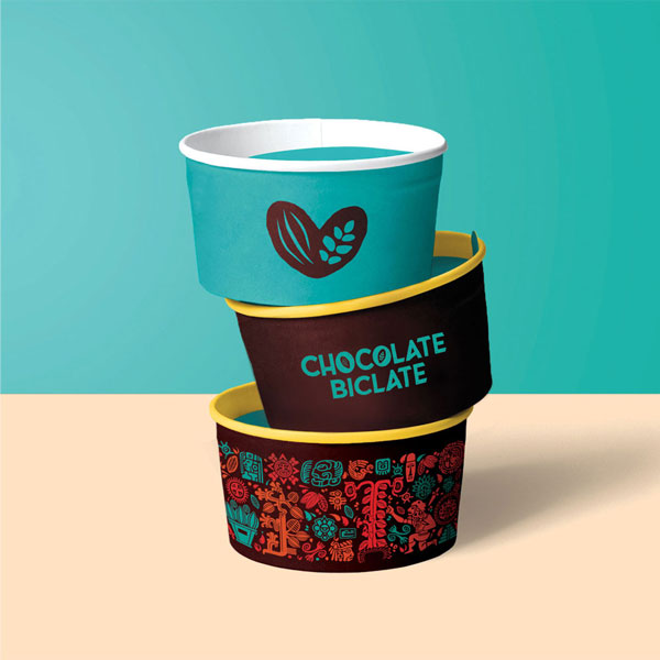 Chocolate Bicalate ice cream cups