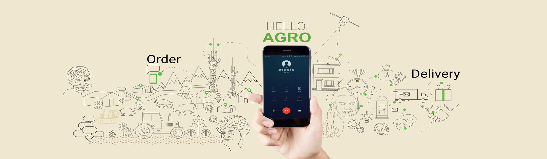 Agrotech Mobile wall art design