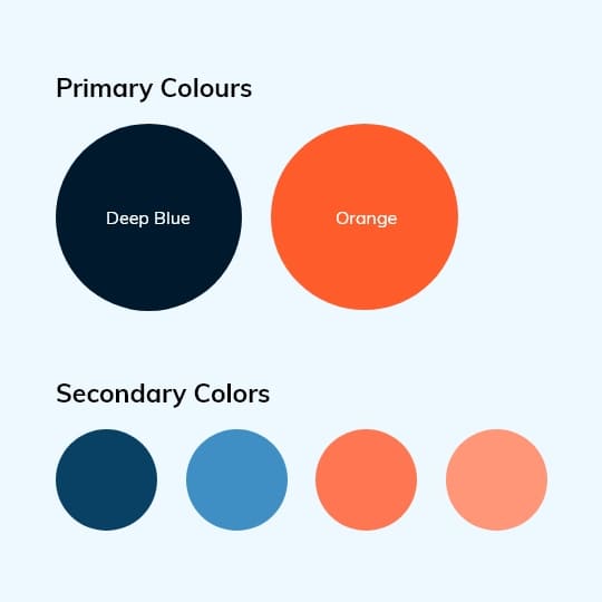 Circle B brand primary and secondary colors