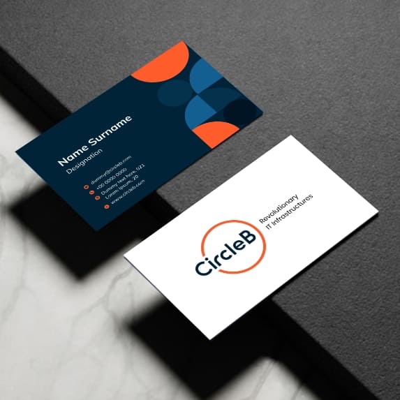 Circle B merchandise visiting card design